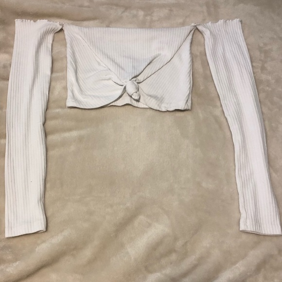 Missguided Bardot Crop Top size 2 - Picture 5 of 5